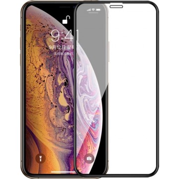 Apple iPhone 11 / iPhone XR screenprotector, MobyDefend gehard glas screensaver, Zwarte randen
