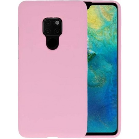 BackCover Hoesje Color Telefoonhoesje voor Huawei Mate 20 - Roze