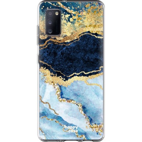 HappyCase Samsung Galaxy A41 Flexibel TPU Hoesje Blue Marble print