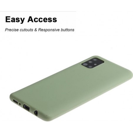 Mobigear Solid Color TPU Case Groen Samsung Galaxy A71