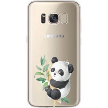 Samsung Galaxy S8 Siliconen telefoonhoesje transparant Panda