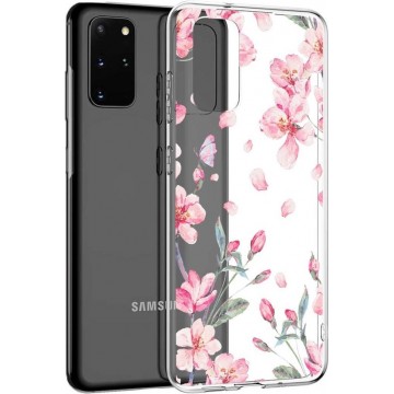 iMoshion Design voor de Samsung Galaxy S20 Plus hoesje - Bloem - Roze
