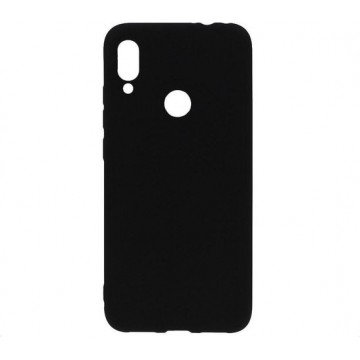 Shop4 - Xiaomi Redmi Note 7 Hoesje - Zachte Back Case Mat Zwart