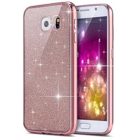 Samsung Galaxy A3 2017 glitters hoesje - Roze BlingBling