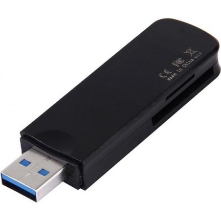 Let op type!! 2 in 1 SD(HC)  5Gbps USB 3.0 naar Micro USB + Micro SD Card Reader-Adapter