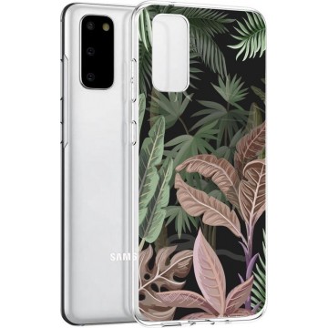 iMoshion Design voor de Samsung Galaxy S20 hoesje - Jungle - Groen / Roze