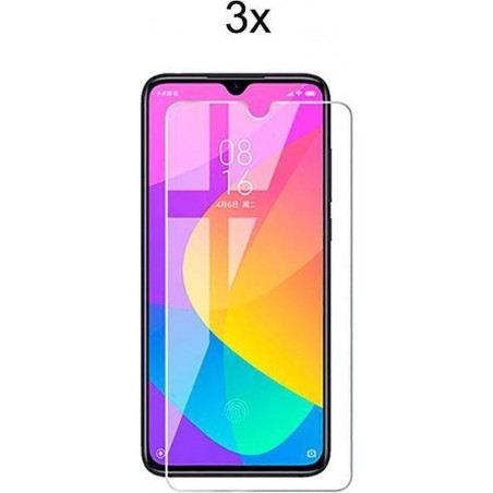 Xiaomi Mi A3 Screenprotector Glas - 3x Tempered Glass Screen Protector