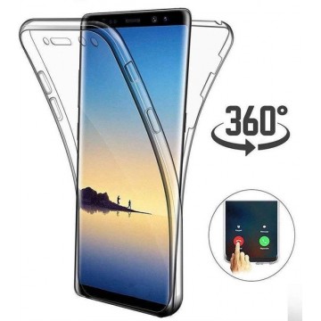 Ntech Samsung Galaxy S10e Dual TPU Case hoesje 360° Cover 2 in 1 Case ( Voor en Achter) Transparant