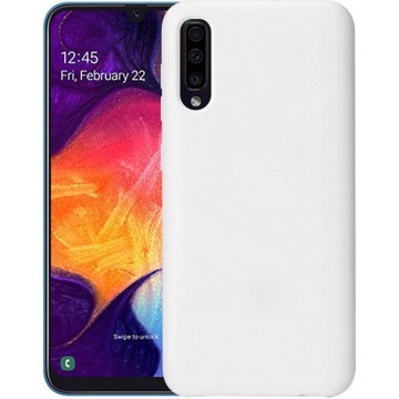 Samsung Galaxy A50 Siliconen Hoesje Wit