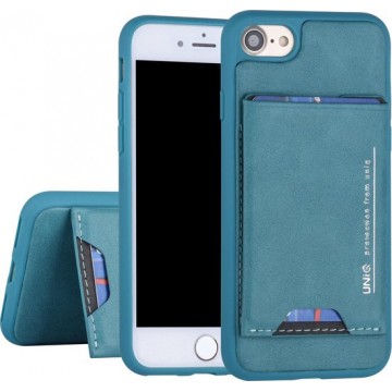 UNIQ Accessory iPhone 7-8 Kunstleer Hard Case Backcover hoesje - Groen