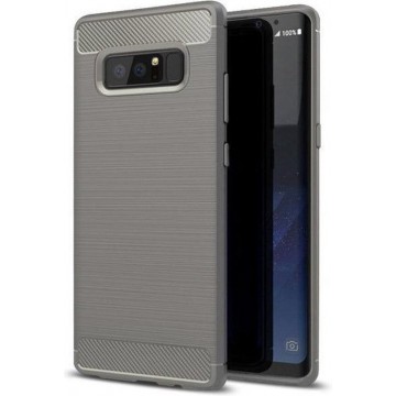 Geborstelde TPU Cover - Samsung Galaxy Note 8 - Grijs