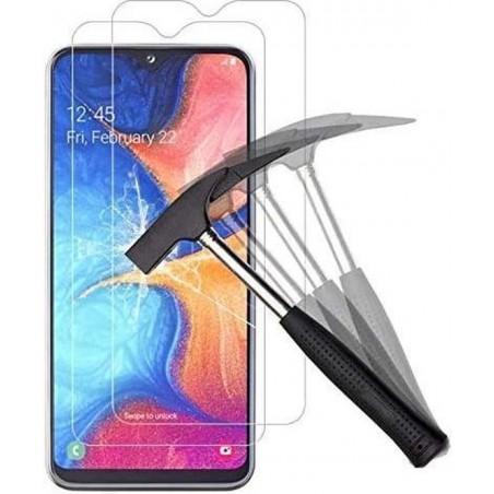 Samsung Galaxy A10 Screenprotector Glas - Tempered Glass Screen Protector - 2x