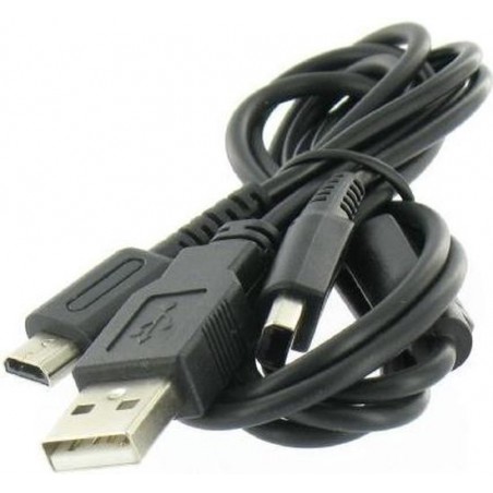 Dolphix Game console USB laadkabel voor Nintendo New 2DS, New 3DS, 2DS, 3DS, DSi en DS Lite - 1 meter