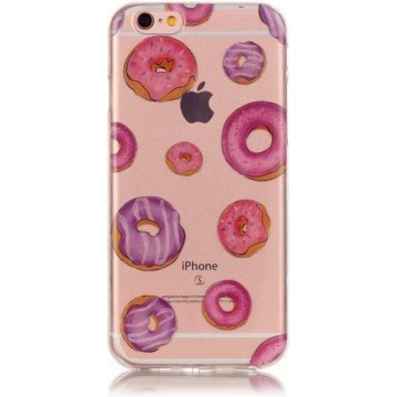 GadgetBay Donut hoesje doorzichtig TPU iPhone 6 en 6s case
