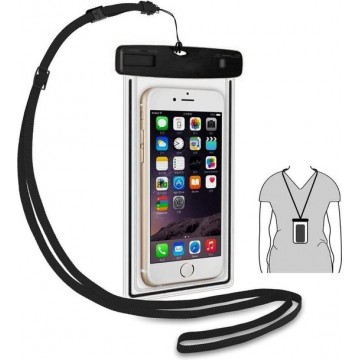 Waterdichte Telefoon Hoes - Waterproof Bag - Case - Cover - Zak - Universeel - Geschikt voor alle Smartphones tot 6 Inch - Zwart