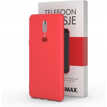 BMAX OnePlus 6 Hoesje Rood | Dun en beschermend telefoonhoesje | Case