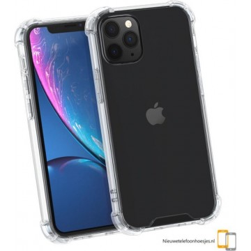 Nieuwetelefoonhoesjes.nl / Apple Iphone 12 / 12 Pro Transparant siliconen bescherm hoesje