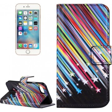 Let op type!! For  iPhone 8 & 7  Meteor Shower Pattern Leather Case with Holder & Card Slots & Wallet