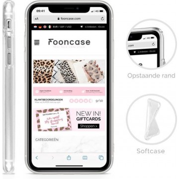 FOONCASE iPhone 11 Pro Max hoesje TPU Soft Case - Back Cover - Luipaard / Leopard print