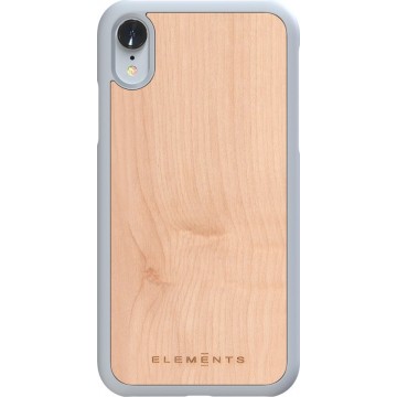 Nordic Elements Gefion backcover voor Apple iPhone XR -  Walnoot hout / lichtgrijs