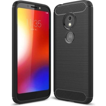 Motorola Moto E5 Play hoesje - Rugged TPU Case - zwart