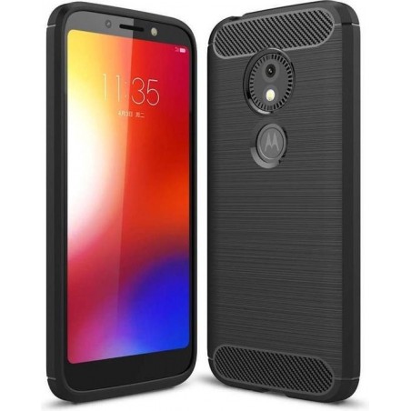 Motorola Moto E5 Play hoesje - Rugged TPU Case - zwart