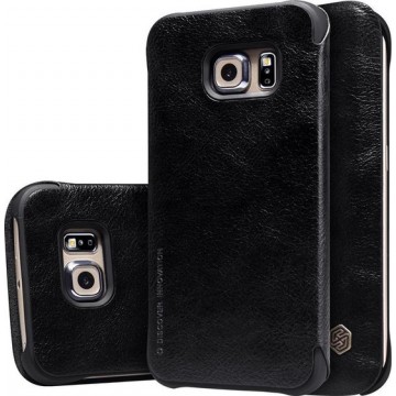 Nillkin - Qin Leather slim booktype hoes - Samsung Galaxy S6 Edge - zwart