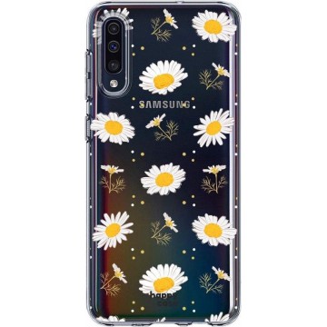 HappyCase Samsung Galaxy A50 Hoesje Flexibel TPU Bloemen Print