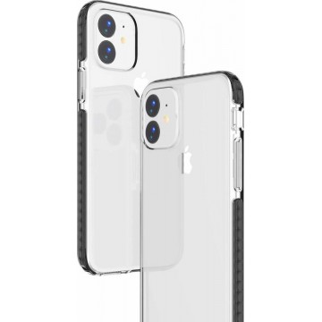 Apple iPhone 11 Anti Shock Hoesje - Zwart & Transparant Ntech