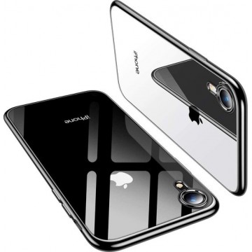 Zwarte metallic bumper case iPhone Xr