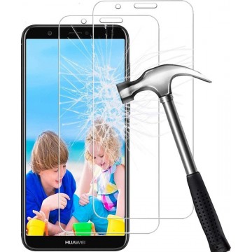 Huawei P Smart 2018 Screenprotector Glas - Tempered Glass Screen Protector - 2x