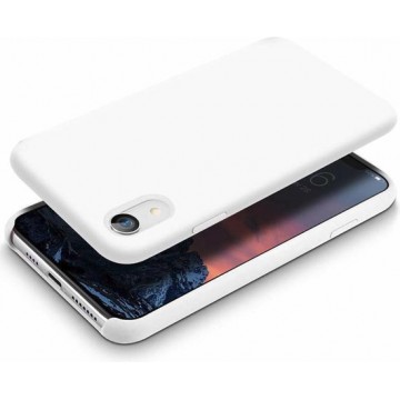 Apple iPhone X / Xs Siliconen Hoesje Wit Cover Case