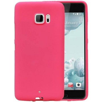 Sand Look TPU Backcover Case Hoesjes voor HTC U Ultra Roze