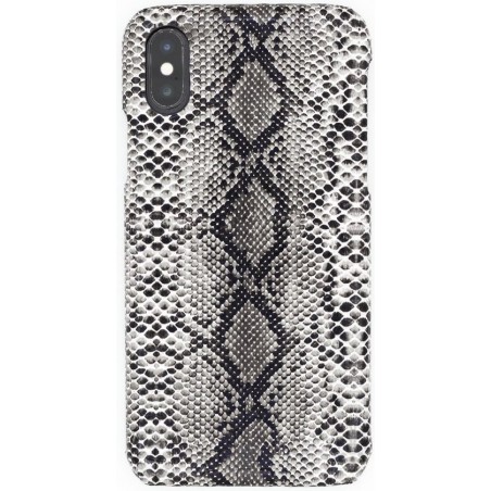 Apple iPhone XR Backcover - Zwart - Slangenprint - Hard PC hoesje