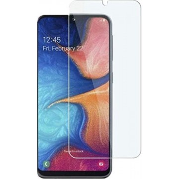 Samsung Galaxy A20e screenprotector, tempered glass (glazen screenprotector)