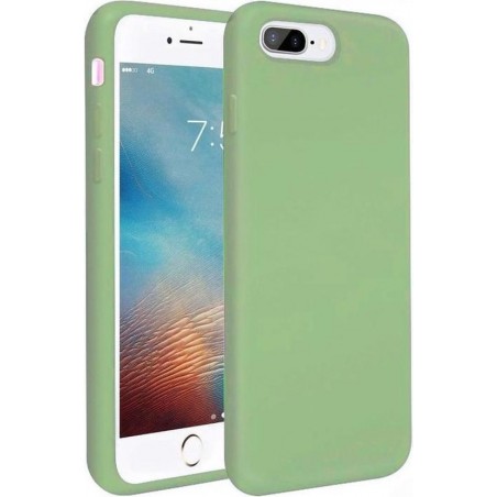 Silicone case iPhone 8 Plus / 7 Plus - lichtgroen