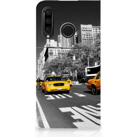 Huawei P30 Lite Standcase Hoesje Design New York Taxi