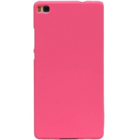 Sand Look TPU Backcover Case Hoesje voor Huawei P8 Roze