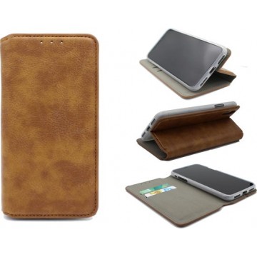 Samsung Galaxy A40 Hoesje - Hoge Kwaliteit Slim Portemonnee Book Case - Bruin
