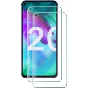 Huawei Nova 5T Screenprotector Glas - Tempered Glass Screen Protector - 2x
