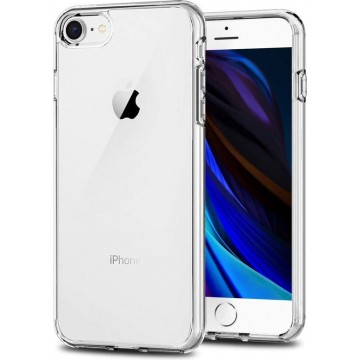 iPhone 7 Hoesje Transparant  - iPhone 8 Hoesje Transparant - iPhone SE 2020 Siliconen Hoesje Case Back Cover - Clear