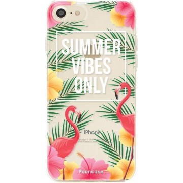 FOONCASE iPhone 8 hoesje TPU Soft Case - Back Cover - Summer Vibes Only