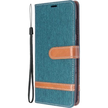 Coverup Samsung Galaxy A51 Hoesje - Denim Book Case - Groen
