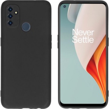 iMoshion Color Backcover OnePlus Nord N100 hoesje - Zwart