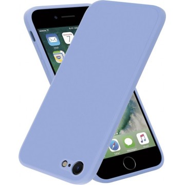 ShieldCase iPhone SE 2020 vierkante silicone case - lavendel