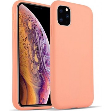 iPhone 11 Pro Max Siliconen Hoesje Roze met Magneet
