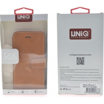 UNIQ Accessory iPhone 7-8 Book Case cover Kunstleer - Bruin