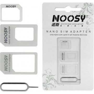 SIM adapter set - 3 stuks + Ejector pin / Nano Sim en Micro Sim