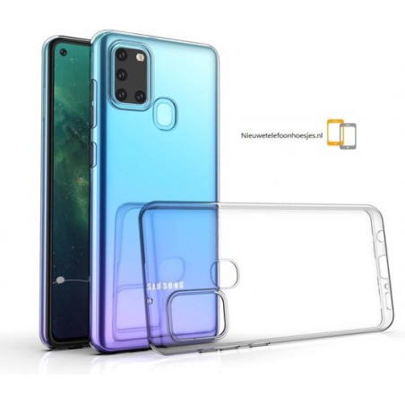 Nieuwetelefoonhoesjes.nl / Samsung Galaxy A21S Transparant siliconen hoesje