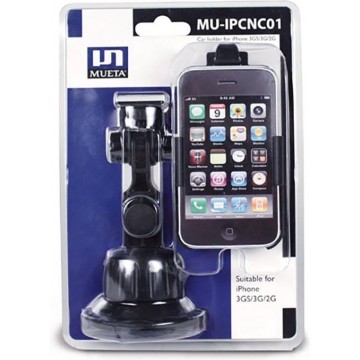 Mueta MU-IPCN01 - Autohouder met zuignap voor iPhone 3GS/3G/2G  - Zwart